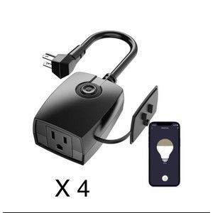 Meross Smart Outdoor Dimmer Plug Waterproof Lot of 4